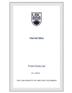 UBC Bookplate from Corey Lee